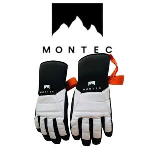 🖤❄️MONTEC Small Unisex Black White Snow gloves BRAND NEW❄️🖤